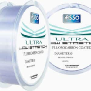 asso ultra low stretch 100 fc coated 300mt monofilament misina jpg